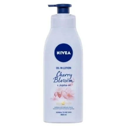 Nivea Body Oil in Lotion with Cherry Blossom 400ml Pump