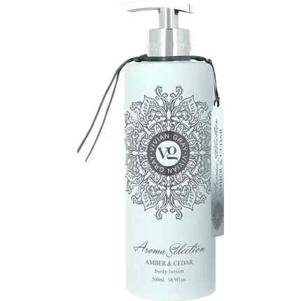 Vivian Gray Aroma Selection Amber & Cedar Body Lotion 500 Ml