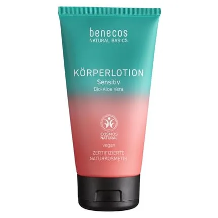 Benecos Natural Basics Sensitive Body Lotion Organic Aloe Vera 150ml - Vegan