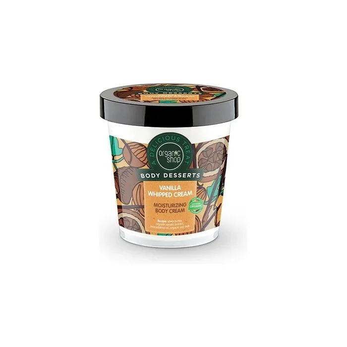 Organic Shop Vanilla Softening Body Cream 450ml