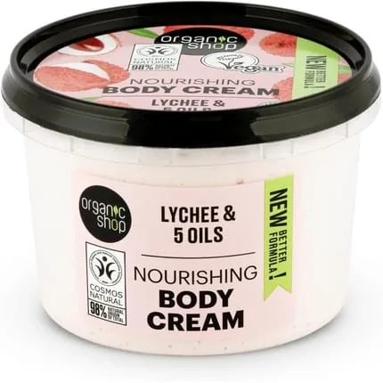 Organic Shop Nourishing Lychee Body Cream 250ml