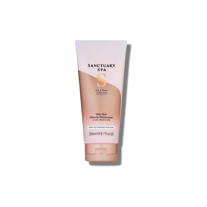 Sanctuary Spa Lily and Rose Body Lotion Wet Skin Moisture Miracle In-Shower Body Moisturizer 200ml