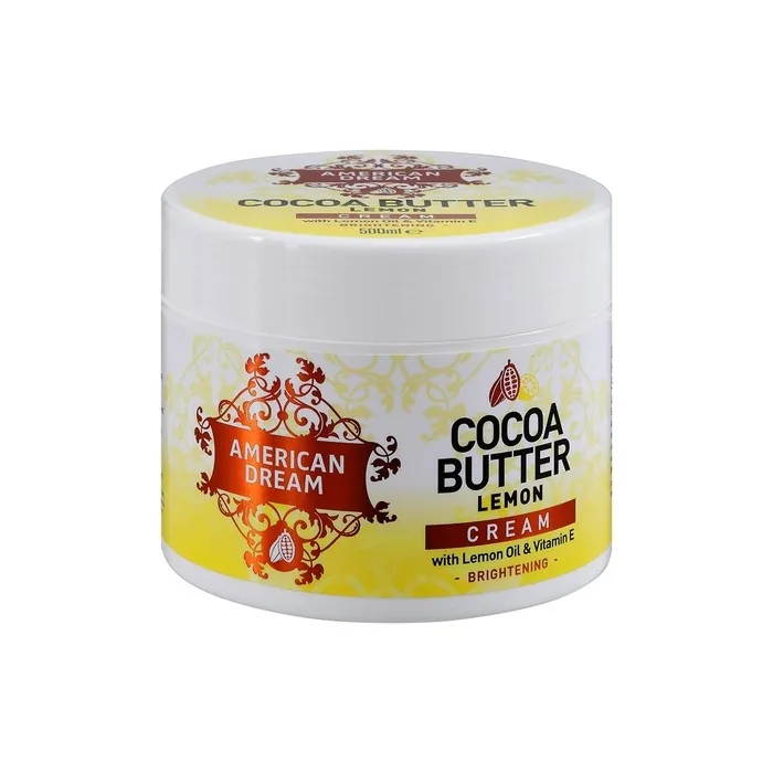 American Dream Cocoa Butter Lemon Cream with Lemon Oil and Vitamin E 500ml