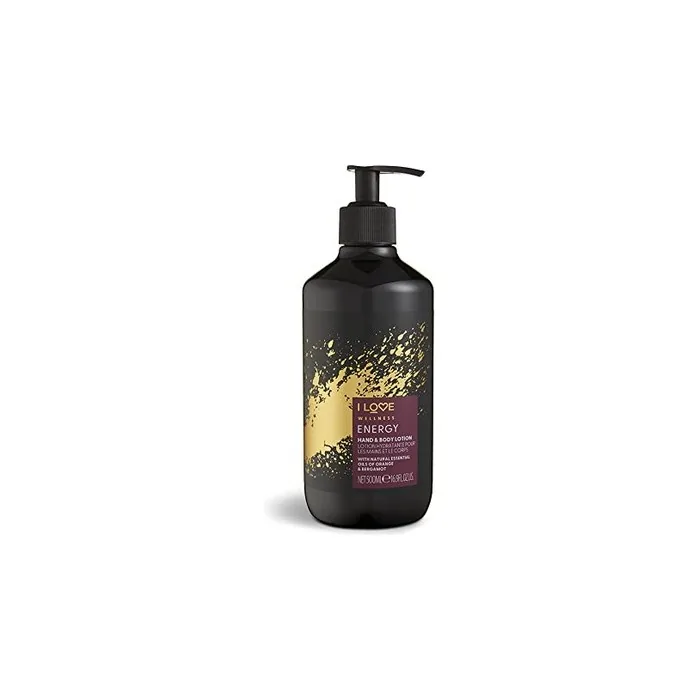 I Love Wellness ENERGY Hand & Body Lotion with Orange and Bergamot Essential Oils 500ml