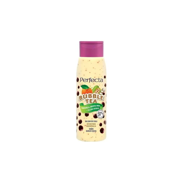 Perfecta Bubble Tea Body Lotion Intensive Regeneration Orange and Oriental Wood