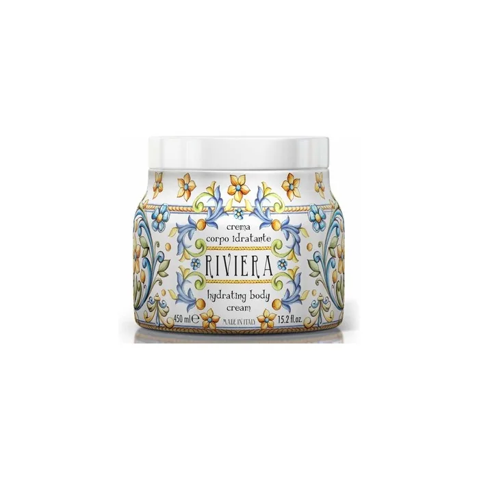 Le Maioliche RIVIERA Moisturizing Body Cream 450ml Made in Italy - Patchouli, Vanilla, Nashi Pear, Jasmine, Orange Blossom, Iris