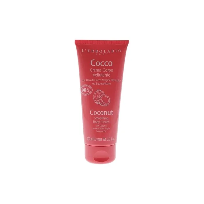 LErbolario Coconut Smoothing Body Cream For Women 3.3 oz