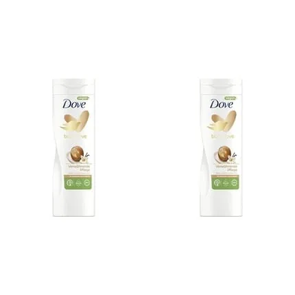 Dove Body Love Body Lotion Nourishing Care Body Lotion for Dry Skin with Shea Butter and Vanilla Scent 400ml - Pack of 2