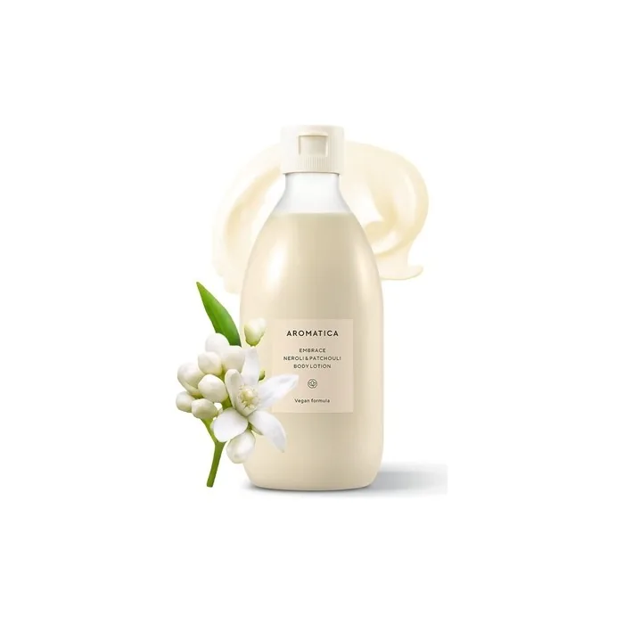 AROMATICA Embrace Body Lotion Neroli & Patchouli 10.14oz 300ml Vegan Aromatic Fragrance Soothing Moisturizing Body Lotion
