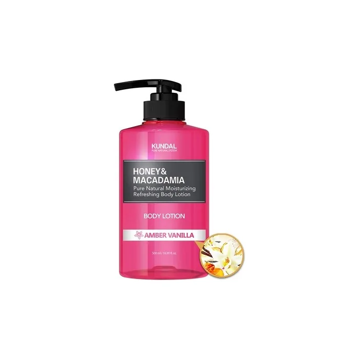 Kundal Honey & Macadamia Pure Body Lotion 500ml - Amber Vanilla