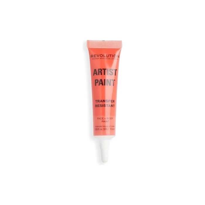 Makeup Revolution London Artist Collection Artist Face and Body Paint Orange Jelly Formula Ready To Use 15ml