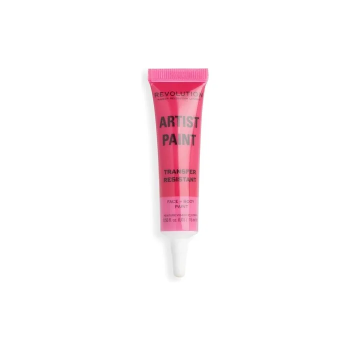 Makeup Revolution London Artist Collection Artist Face and Body Paint Pink Jelly Formula Ready To Use 15ml