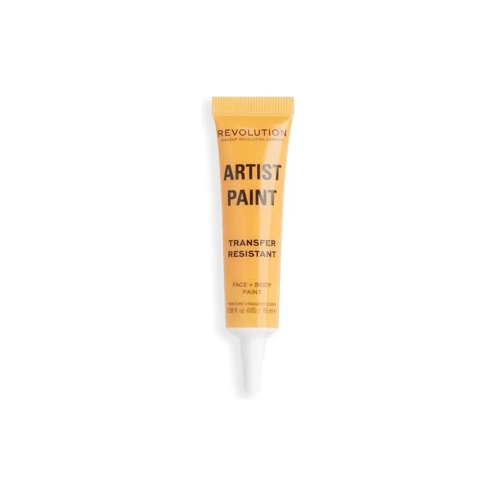Makeup Revolution London Artist Collection Artist Face and Body Paint Yellow Jelly Formula Ready To Use 15ml