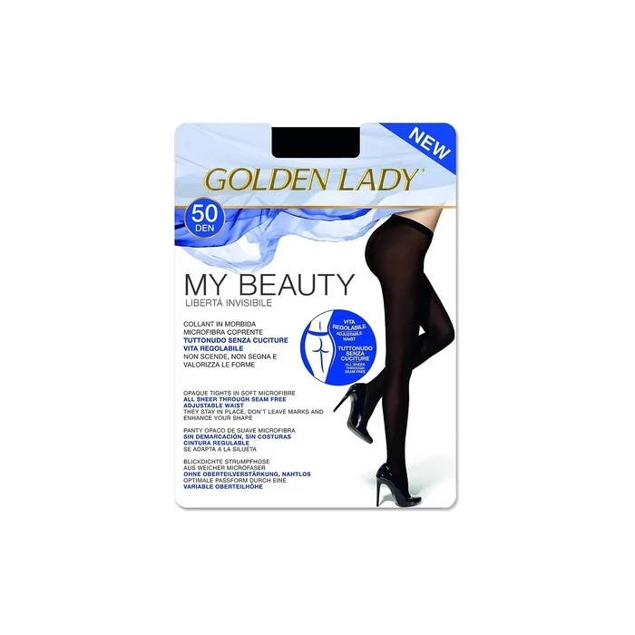 Goldenlady Ladies My Beauty 50 Tights M Black Nero 099a