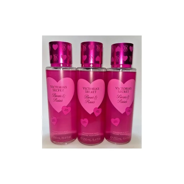 3 Bows & Roses Victoria's Secret Fragrance Mist 8.4 Fl Oz
