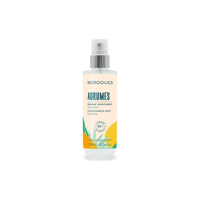 Berdoues Citrus Perfumed Body Mist Moisturizing with 95% Natural Organic Aloe Vera