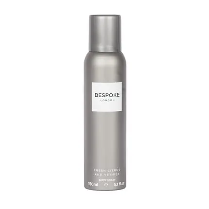 Bespoke Men Fresh Citrus And Vetiver Body Spray For Men 150ml
