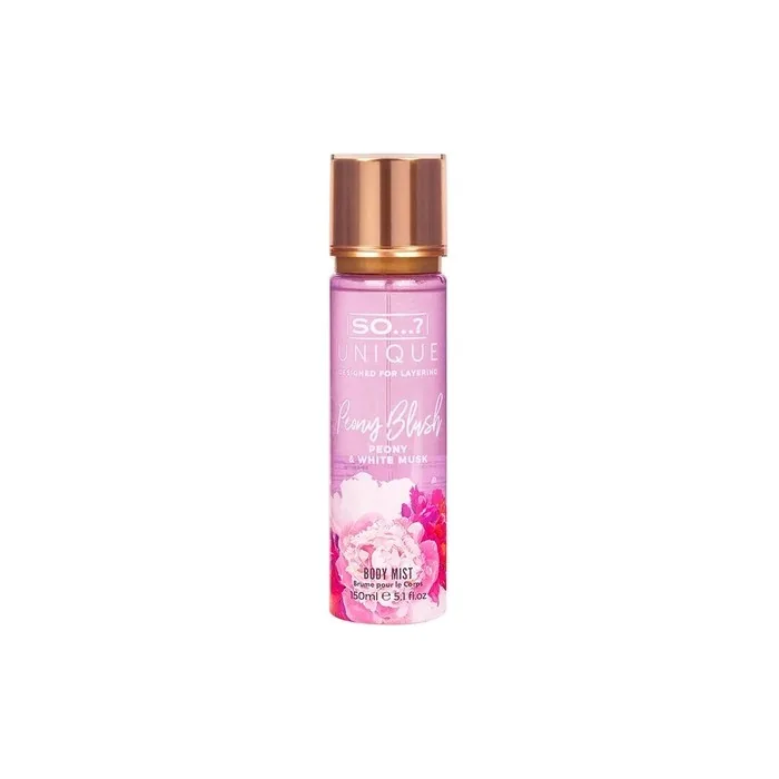 So...? Unique Women's Vegan Peony Blush Body Mist Fragrance Spray 150ml
