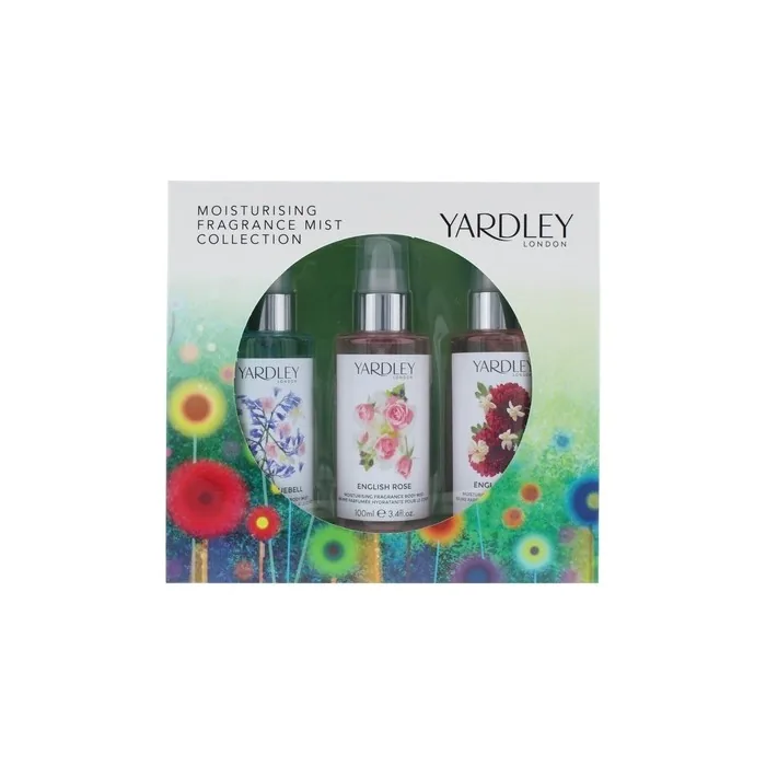 Yardley Fragrance Mist Collection 100ml X 3 Rose Dahlia Bluebell