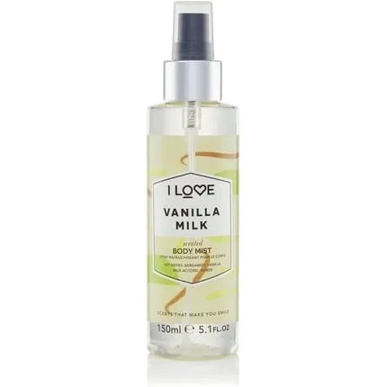I Love Vanilla Milk Scented Body Mist with Natural Fruit Extracts