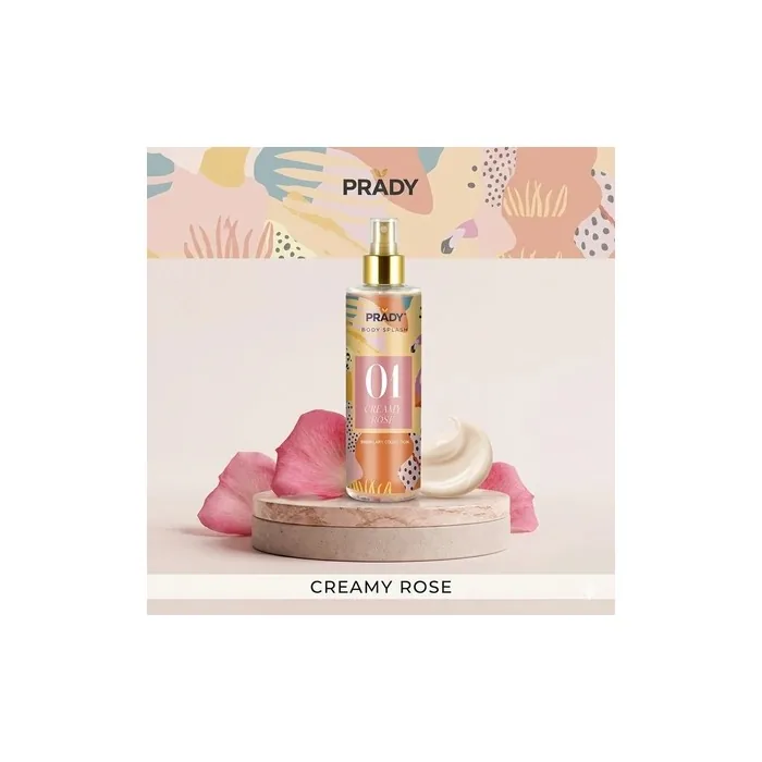 Prady Body Splash Creamy Rose 250ml