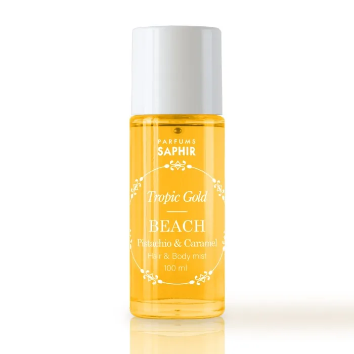 SAPHIR Tropic Gold Beach Pistachio and Salted Caramel Hair & Body Mist Spray 100ml