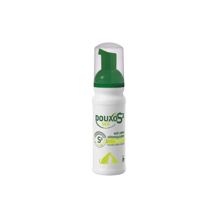 Ceva DOUXO S3 Seb Mousse 150ml for Dogs - Paraben Free, Unscented