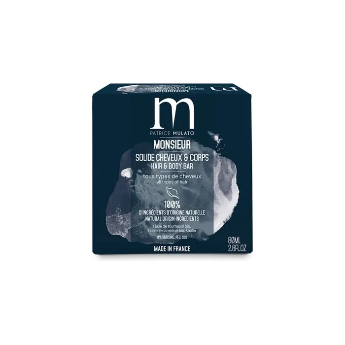 Mulato Solid Monsieur 2 In 1 Hair And Body - 80 Grams