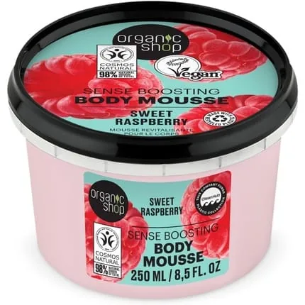 Organic Shop Sense Boosting Body Mousse Sweet Raspberry 250ml