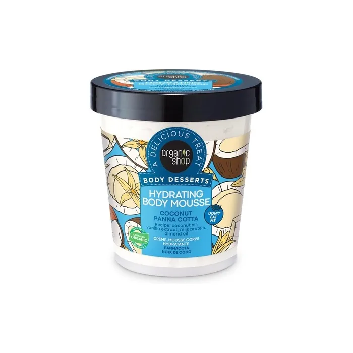 Organic Shop Body Desserts Hydrating Coconut Panna Cotta Body Mousse 450ml