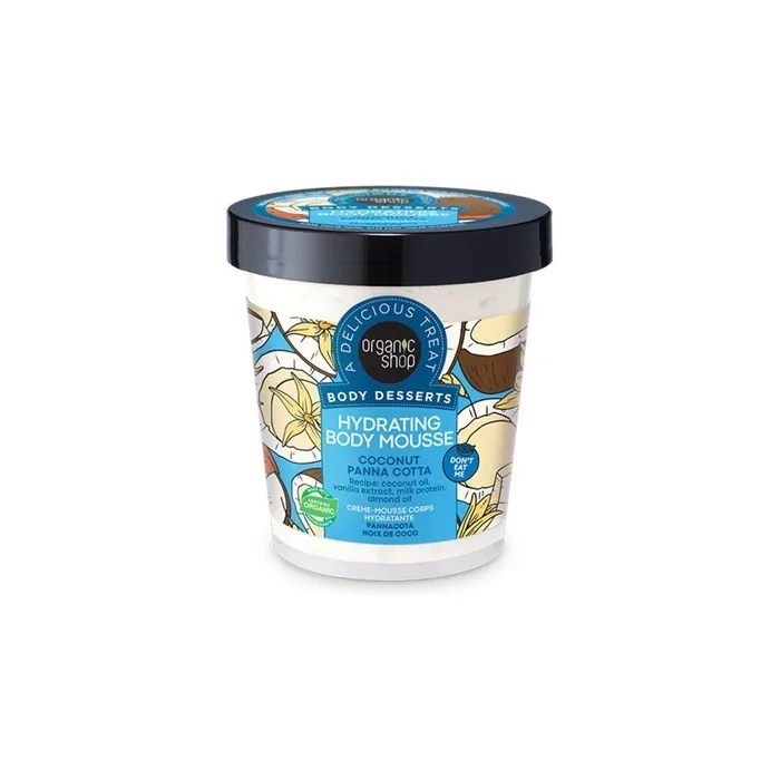 Organic Shop Hydrating Body Foam Coconut And Pannacotta 450ml