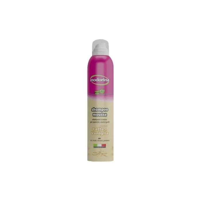 Inodorina Odour Foam Dry Mousse Aroma Milk and Vanilla for Dogs and Cats 300ml