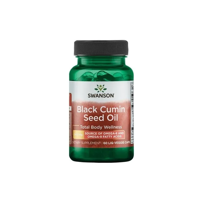 Swanson Black Cumin Seed Oil 500mg 60 Liquid Vegetarian Capsules
