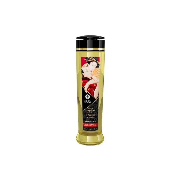 Shunga Massage Oil Strawberries One Size