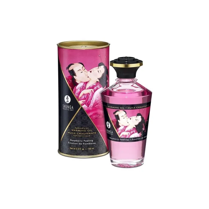 Shunga Aphrodisiac Raspberry Emotion Warming Massage Oil 100ml