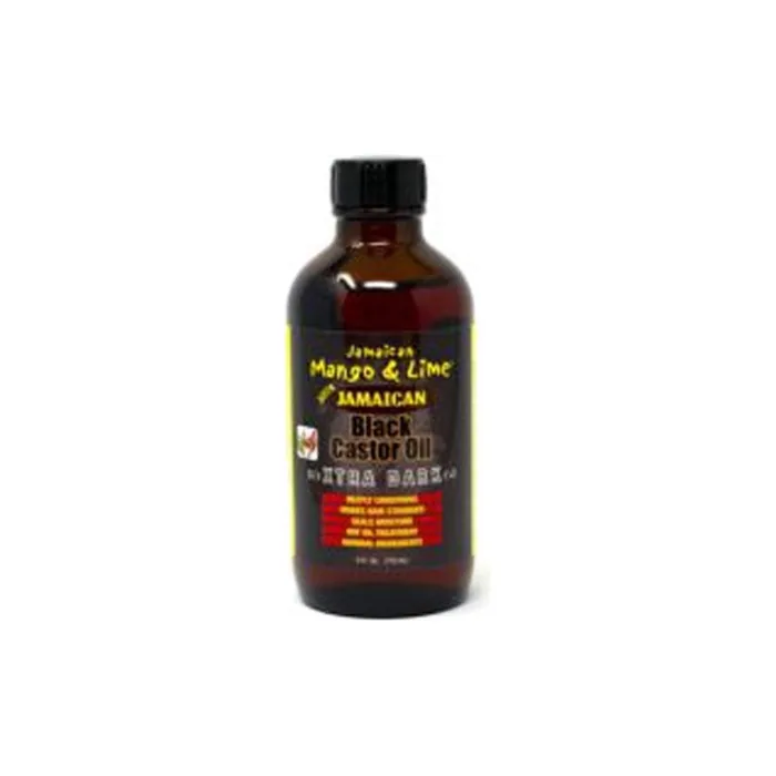Jamaican Mango & Lime Black Castor Oil Extra Dark 118ml - 100% Pure Organic Oil for Stronger, Moisturized Hair