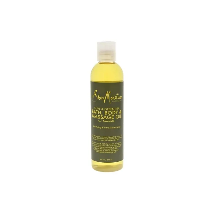 Shea Moisture Olive & Green Tea Bath-Body & Massage Oil for Unisex 8oz