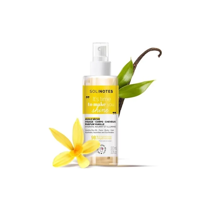 Solinotes Dry Oil Vanilla for Face, Body, and Hair 100ml