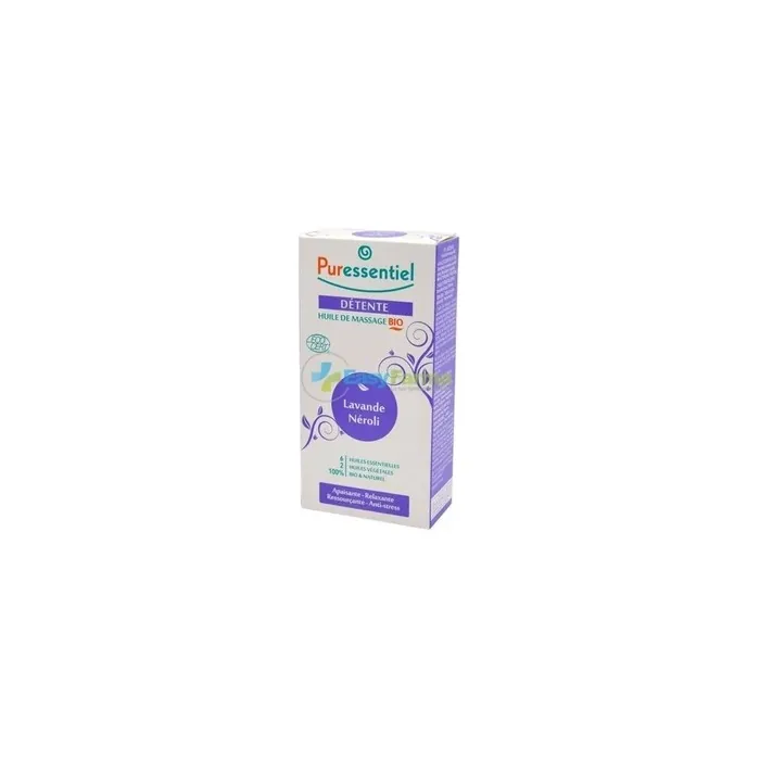 Puressentiel Organic Massage Oil Relax Lavender Neroli 100 Ml