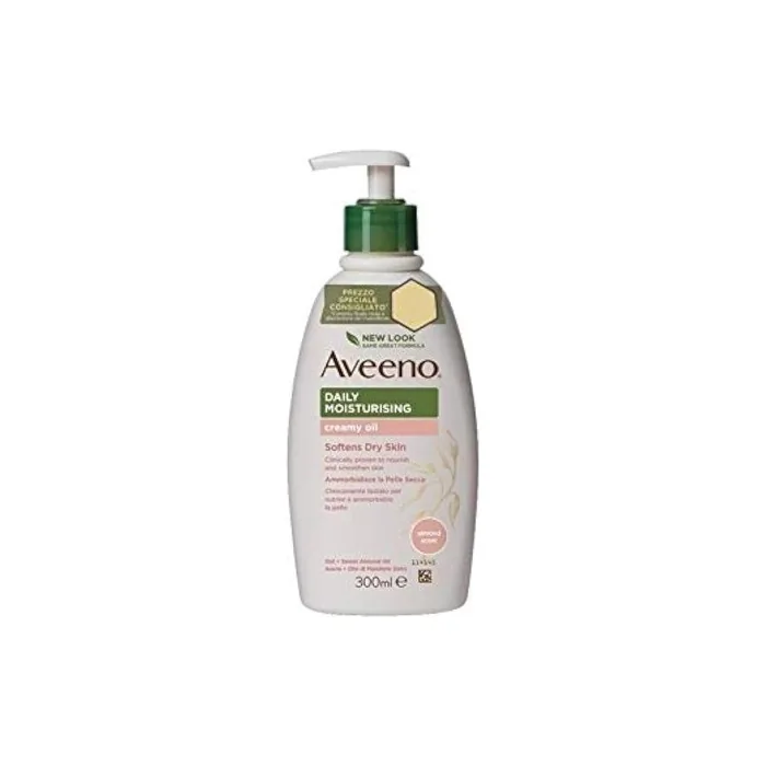 Aveeno Daily Moisturising Creamy Oil Body Cream with Almond Scent 300ml