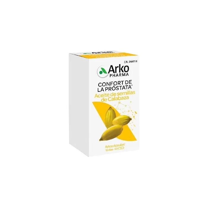 Arkopharma Arkocapsules Pumpkin Seed Oil 50 Capsules