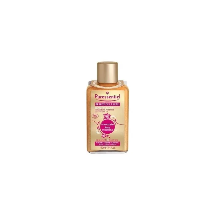 Puressentiel Beauty Of The Skin Shimmering Dry Oil Organic 100 Ml Face Body And Hair