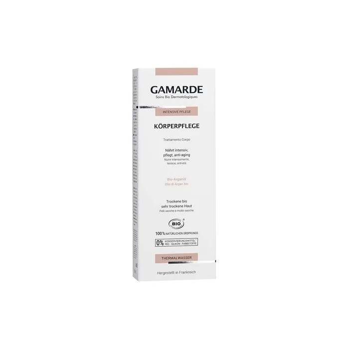 GAMARDE Bio-Cosmetics Body Care with Sunflower, Lavender and Argan Oil - Rich Body Lotion for Dry to Very Dry Skin - Nourishing Body Lotion for Women and Men - Vegan - 200ml