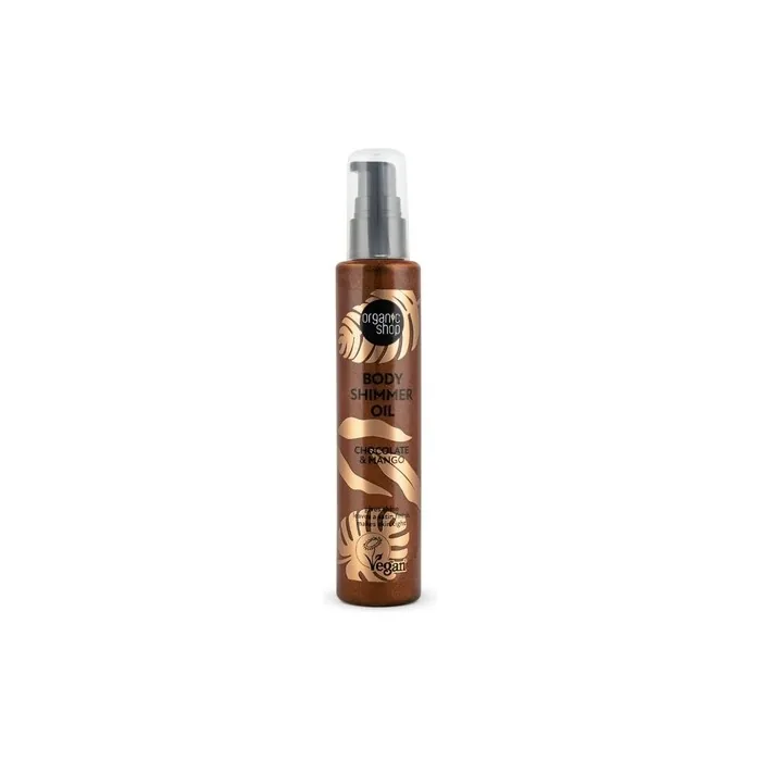 Organic Shop Body Shimmer Oil Chocolate & Mango 100ml