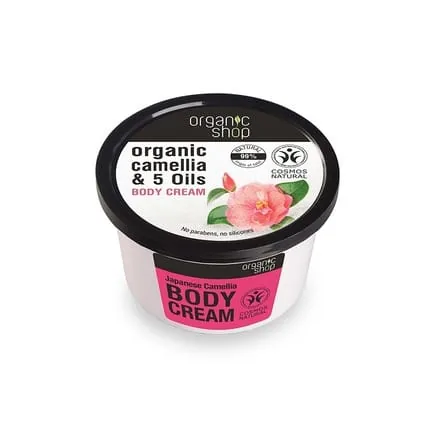 Organic Shop Organic Camellia & 5 Oils Body Cream 250ml