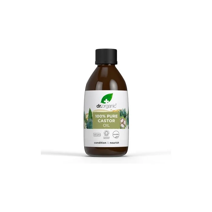 Dr Organic Castor Oil 100 Pure Natural Cold Pressed Nourish Condition Face Body Hair Massage Carrier Aromatherapy Vegan Cruelty Free Paraben Sls Free Certified Organic 250ml