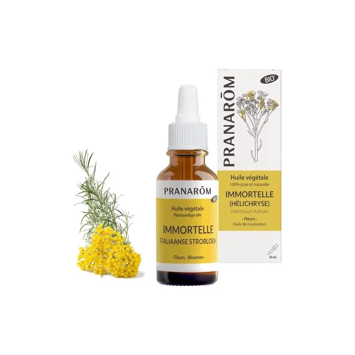 Pranarom Immortal Organic Helichrysum Oil with Flower Top 30ml