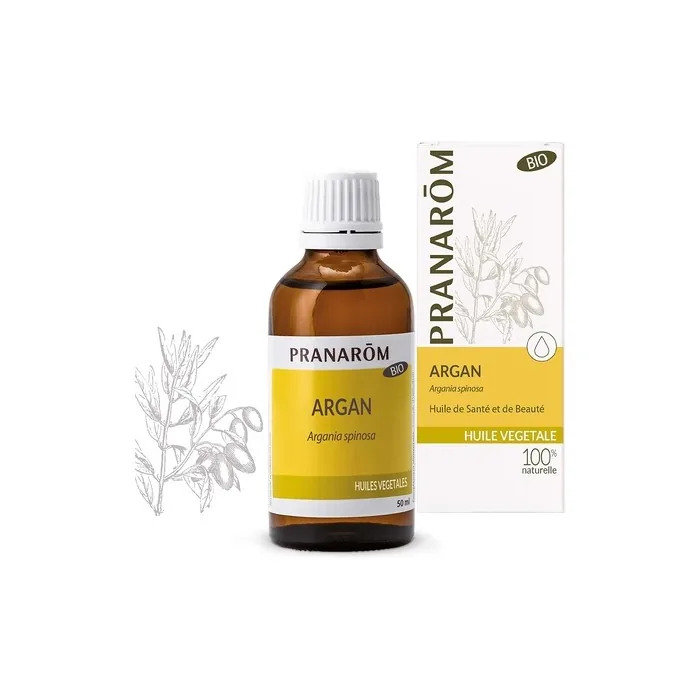 Pranarôm Organic Sweet Almond Vegetable Oil 50ml with Argan Oil