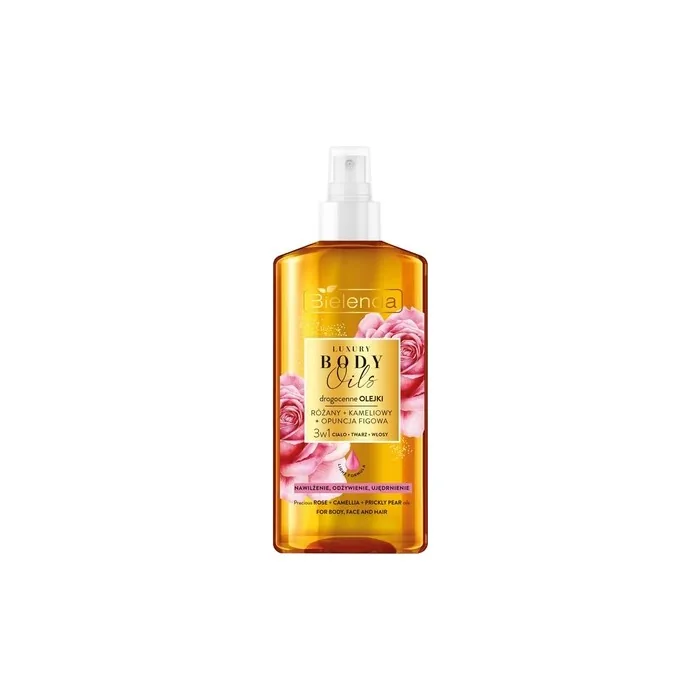 Bielenda Luxury Body Oils 3-In-1 Care Oil Rose Oil + Camellia Oil + Prickly Pear Oil 150ml