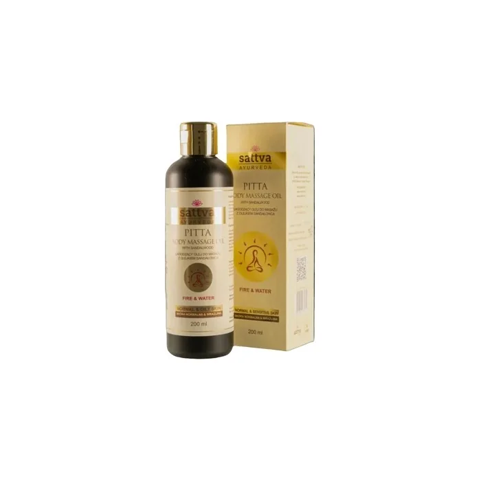Sattva Pitta Body Massage Oil Fire & Water 200ml